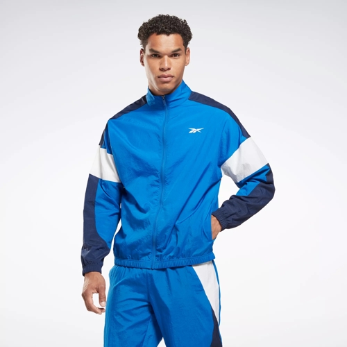 volleyball midlertidig Dusør Training Woven Performance Jacket - Vector Blue | Reebok