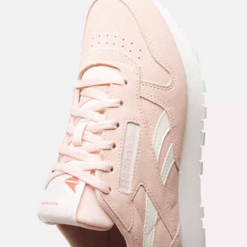 Reebok classic store suede womens pink