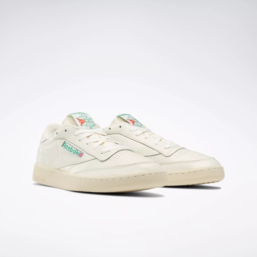 Club 85 Vintage Shoes - Chalk / Paperwhite / Green | Reebok