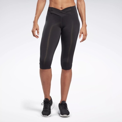 Workout Ready Mesh Capri Leggings in night black