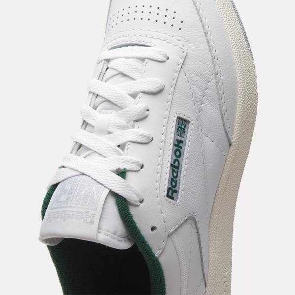 Reebok club c 85 white store green womens