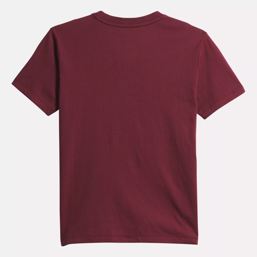 Burgundy reebok hot sale shirt