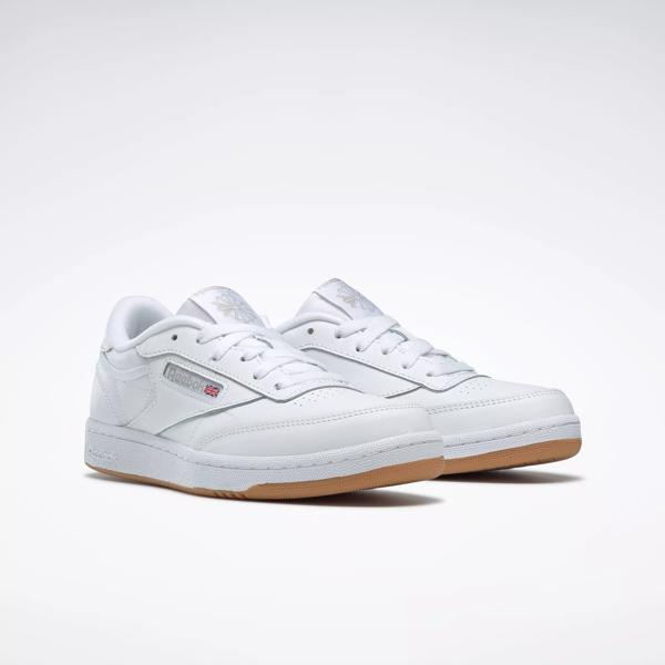Club C Shoes Grade School White Gum Reebok