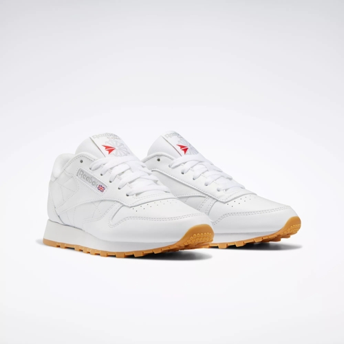 Classic Leather Shoes | / Reebok Grey 3 / Reebok Pure Ftwr Rubber Gum-03 - White