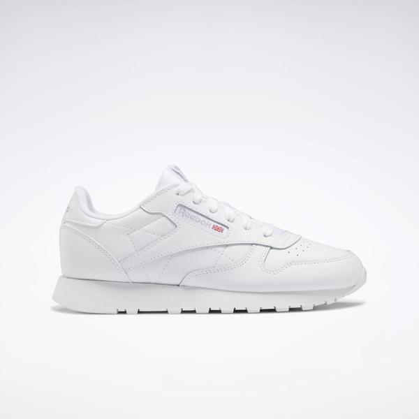 White reebok with gum cheap sole