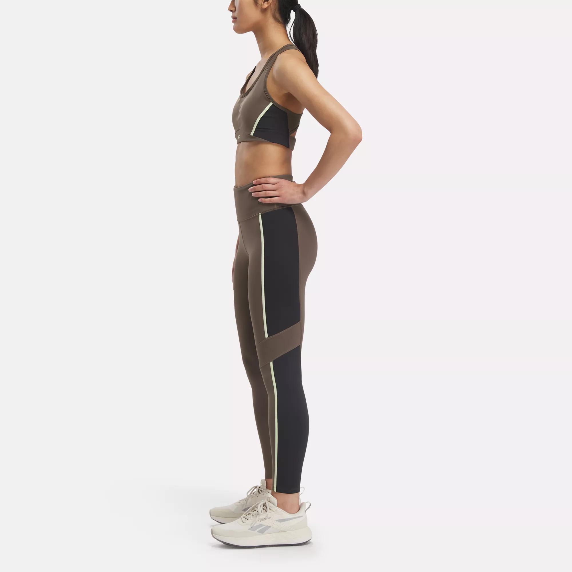 reebok speedwick color block legging