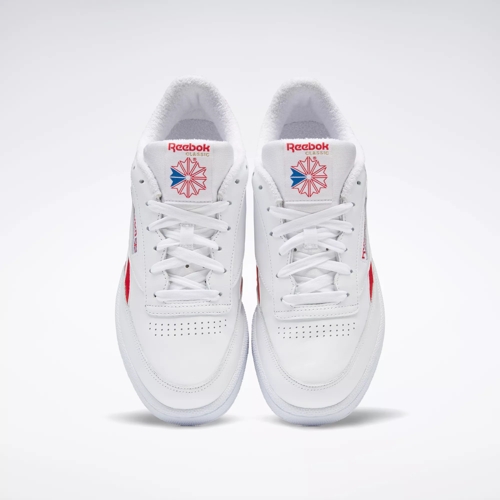 Club C Revenge Shoes - Ftwr Ftwr White | Red White Reebok / Vector 