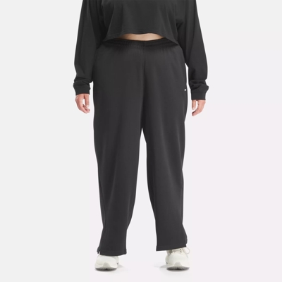 Reebok Classics Reverse Fleece Wide Leg Pants (plus Size) Womens