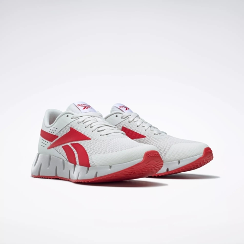 Zig Dynamica 2 Shoes - Pure Grey 1 / Vector Red / Pure Grey 2 | Reebok