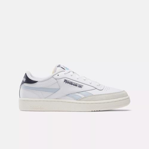 REEBOK Club C Revenge White / Vector Navy / Retro Gold - Leather sneakers  shoes