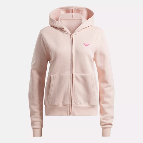 Reebok Identity Small Logo Fleece Full-Zip Sweatshirt - Possibly Pink