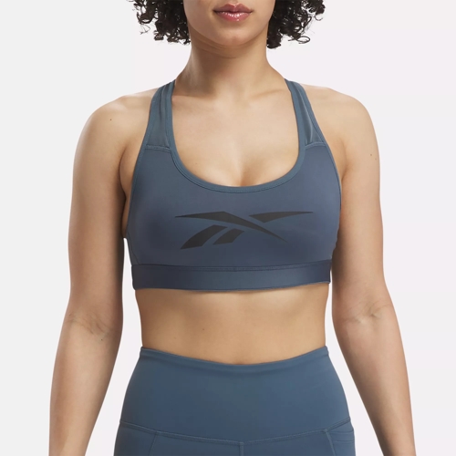 Lux Vector Racer Sports Bra - Hoops Blue