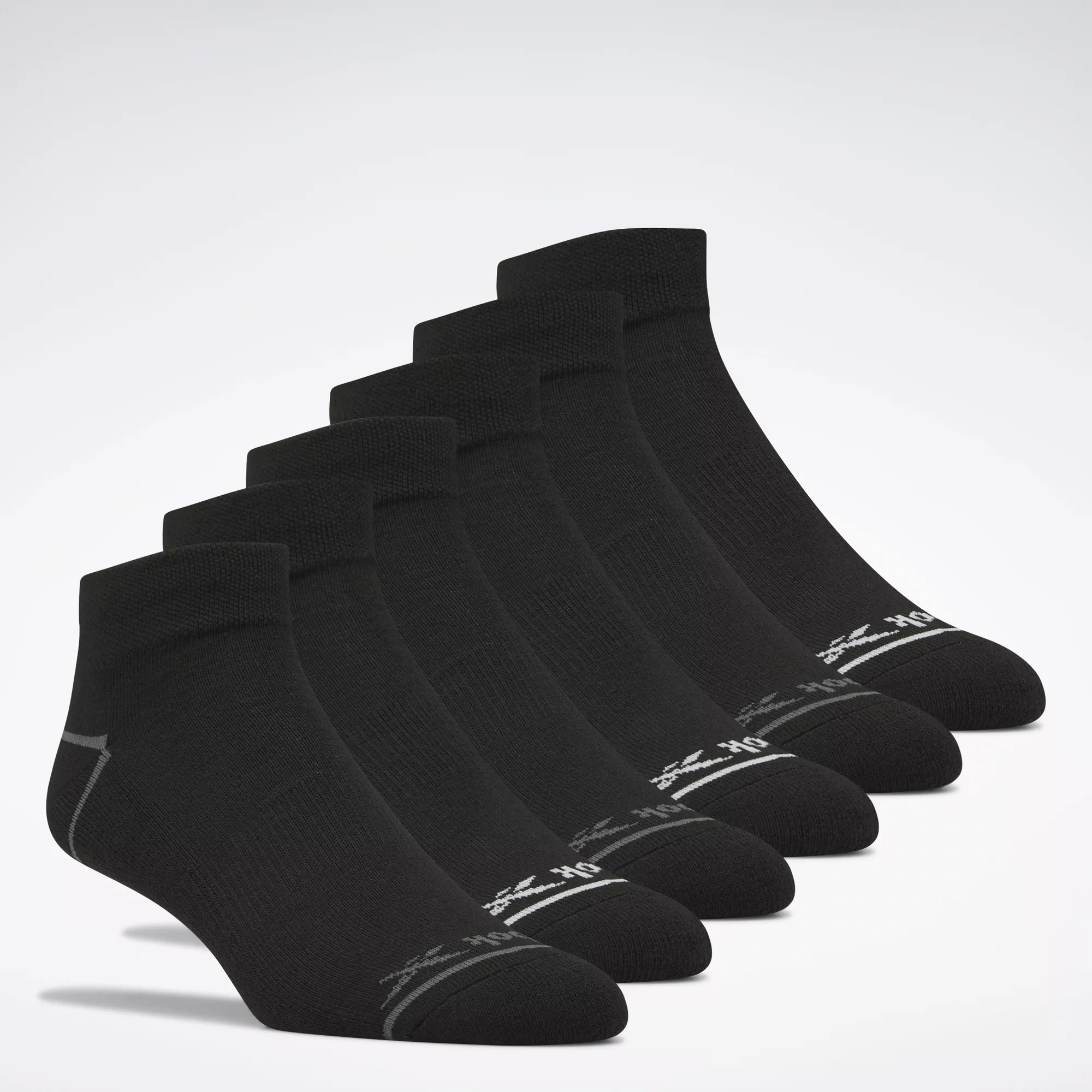 Reebok Basic Quarter Socks 6 Pairs In Black
