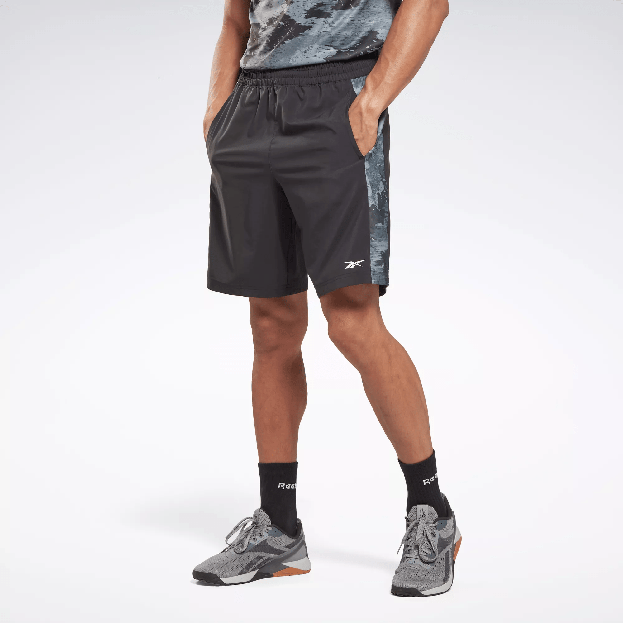 REEBOK TRAINING CAMO WOVEN SHORTS