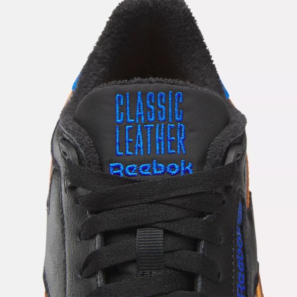 REEBOK Classic Leather Black  Reebok classic leather black, Black leather  sneakers, Black patent leather sneakers