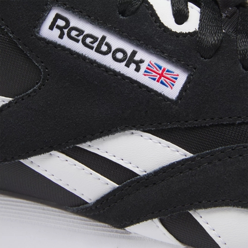 Reebok Classic Nylon Shoes Black White 13