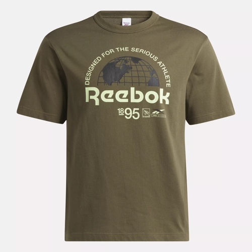 Reebok Identity T-shirt Army Green HE8177 - METAXASPORT