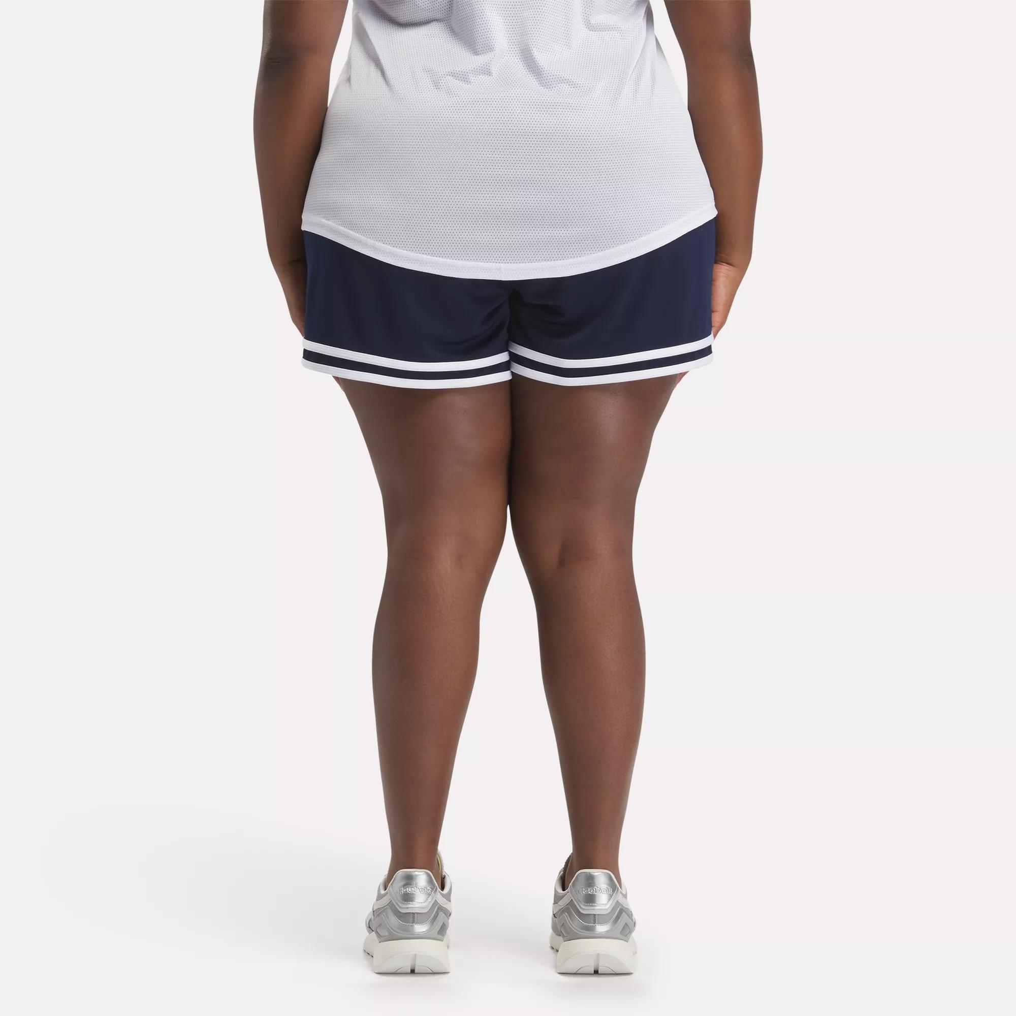 Workout Ready High-Rise Shorts (Plus Size) - Vector Navy / White