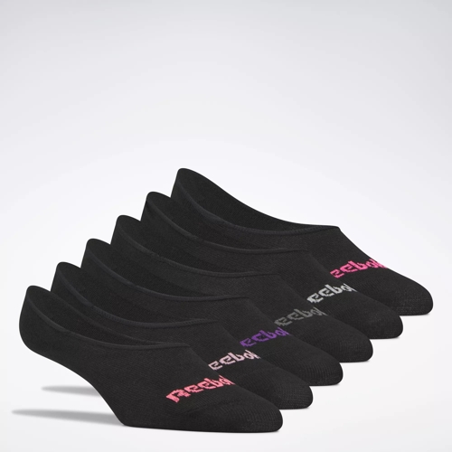 Reebok Sport Liner Socks 6 Pairs - Black
