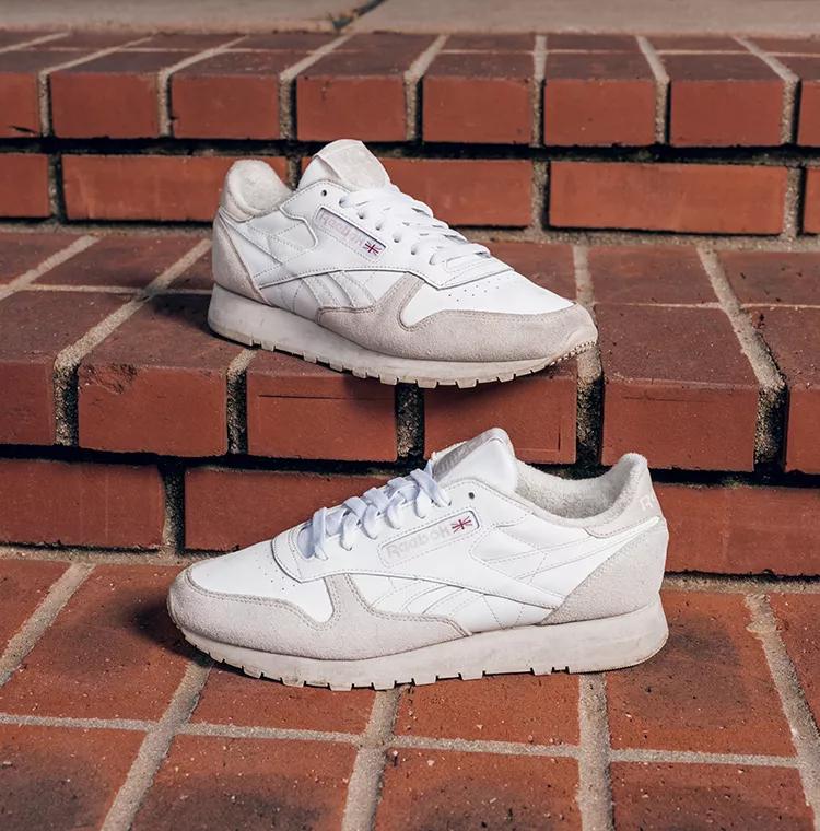 Classic Leather Shoes - White / Chalk / Stucco | Reebok