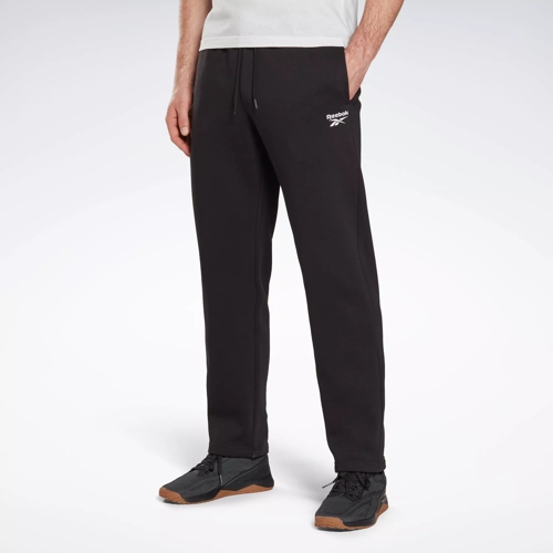 Buy Reebok men sport fit training track pants black and blue Online
