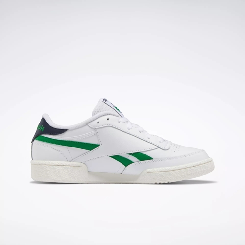 Reebok Men's Club C Revenge Shoes - White / Forest Green / Gold