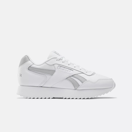 Reebok Glide Ripple Double Women's Shoes - White / White / Silver Metallic  | Reebok