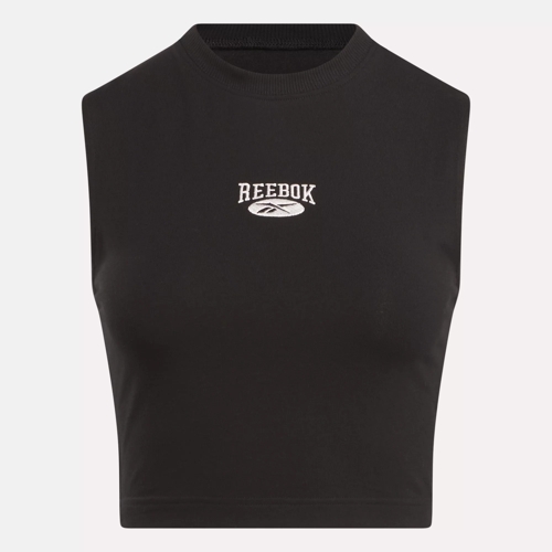 Reebok Classics Cotton Jersey Tank Top (Plus Size) in BLACK