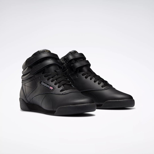 F/S Hi Shoes - Grade School - Core Black / Core Black / Pure Grey 5 | Reebok