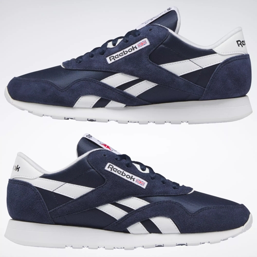 reebok classic navy blue