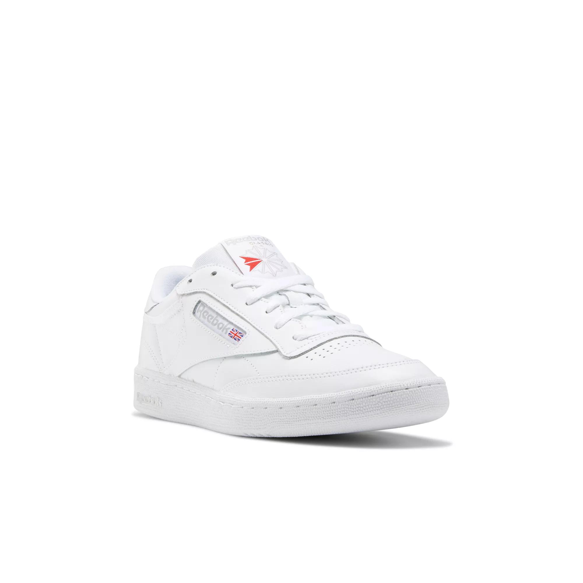 Womens Reebok Club C 85 Athletic Shoe - White / Light Gray