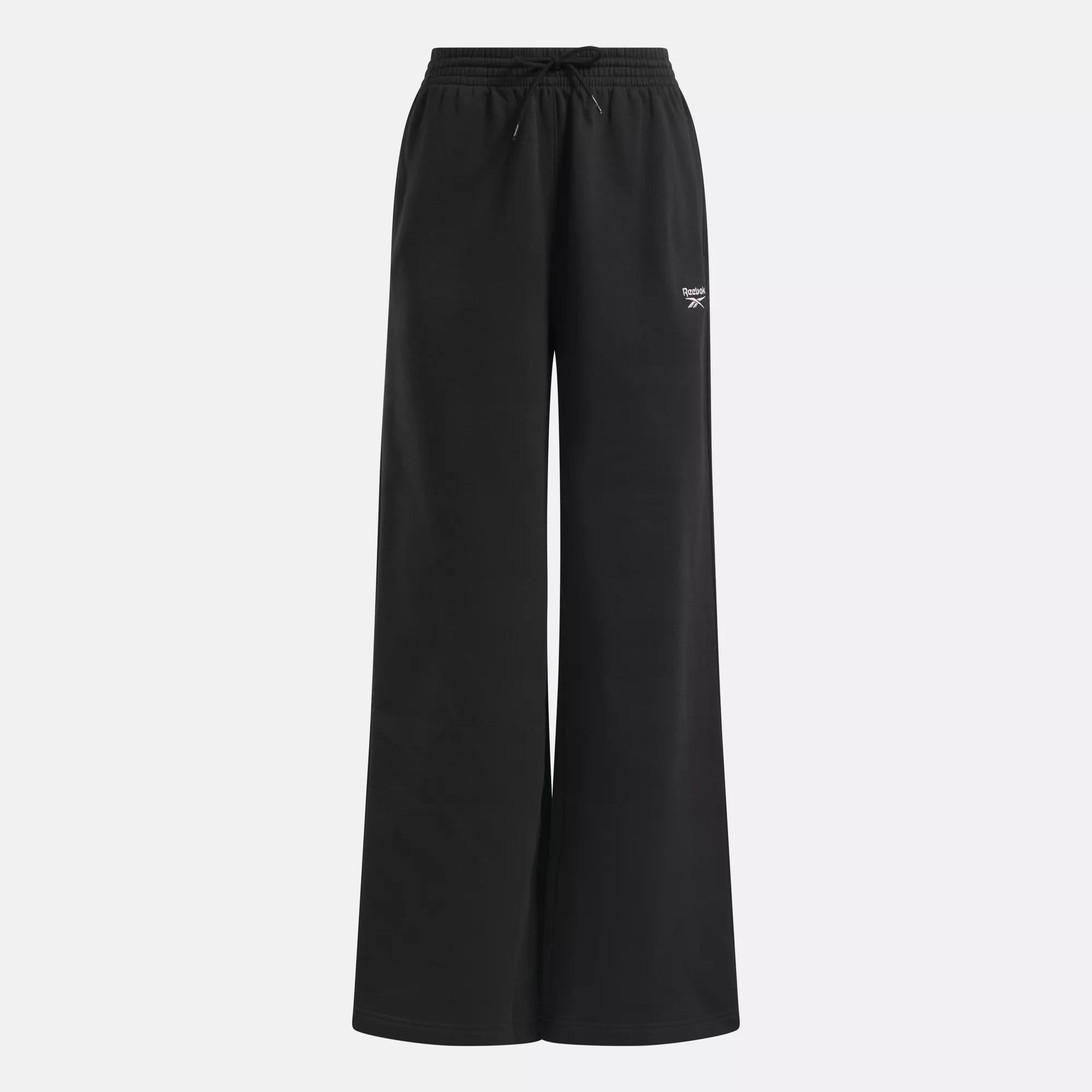 Reebok Identity Small Logo Fleece Wide Leg Pants