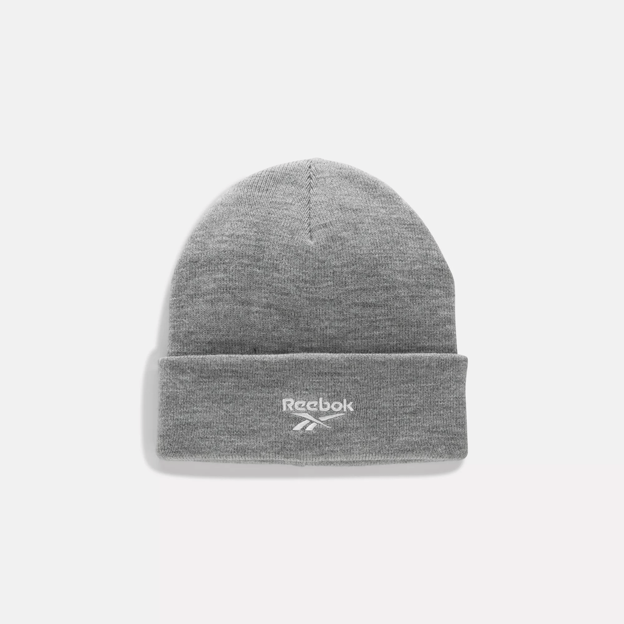 Shop Reebok Unisex  Logo Cuff Hat In In Medium Grey Heather