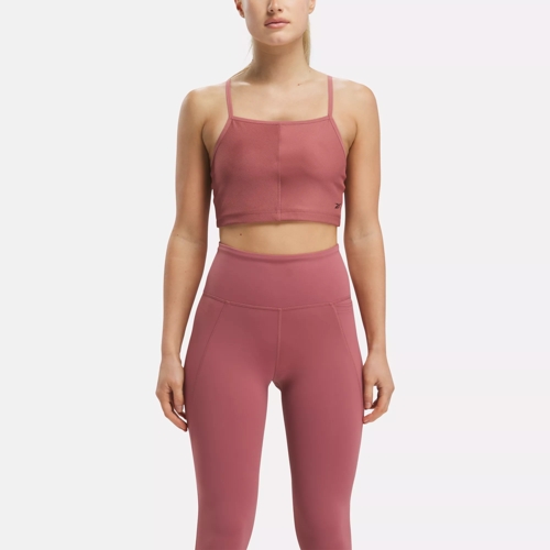 Reebok Yoga High-Waisted Performance Rib Leggings (Plus Size) 4X SHORT  Sedona Rose