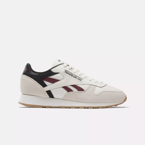 Classic Leather Shoes - Chalk / Classic Maroon / Core Black