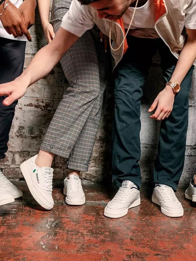 Reebok club c mens white on sale