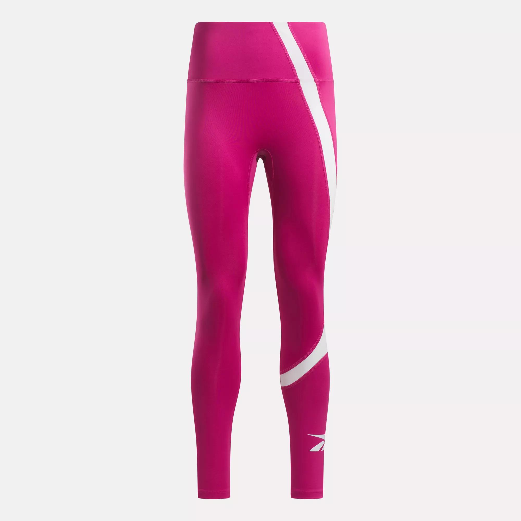 Reebok Workout Ready Vector Leggings Xl Semi Proud Pink : Target