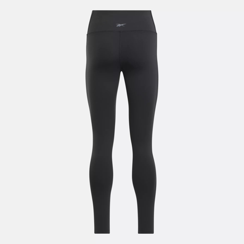 Women Reebok Lux Bold Compression Tights Size S Small Black Grey