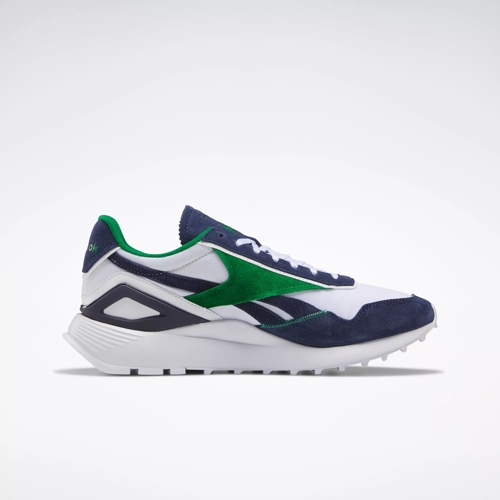 Classic Leather Legacy AZ Shoes - Ftwr White / Vector Navy / Glen