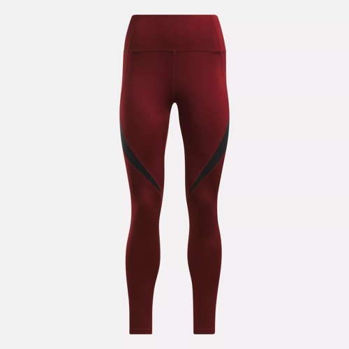 Reebok ID Train Colorblock Leggings L Rich Maroon