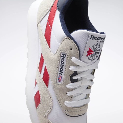 Men's sneakers and shoes Reebok Classic Leather Pump Ftw White/ Vector  Blue/ Vector Red