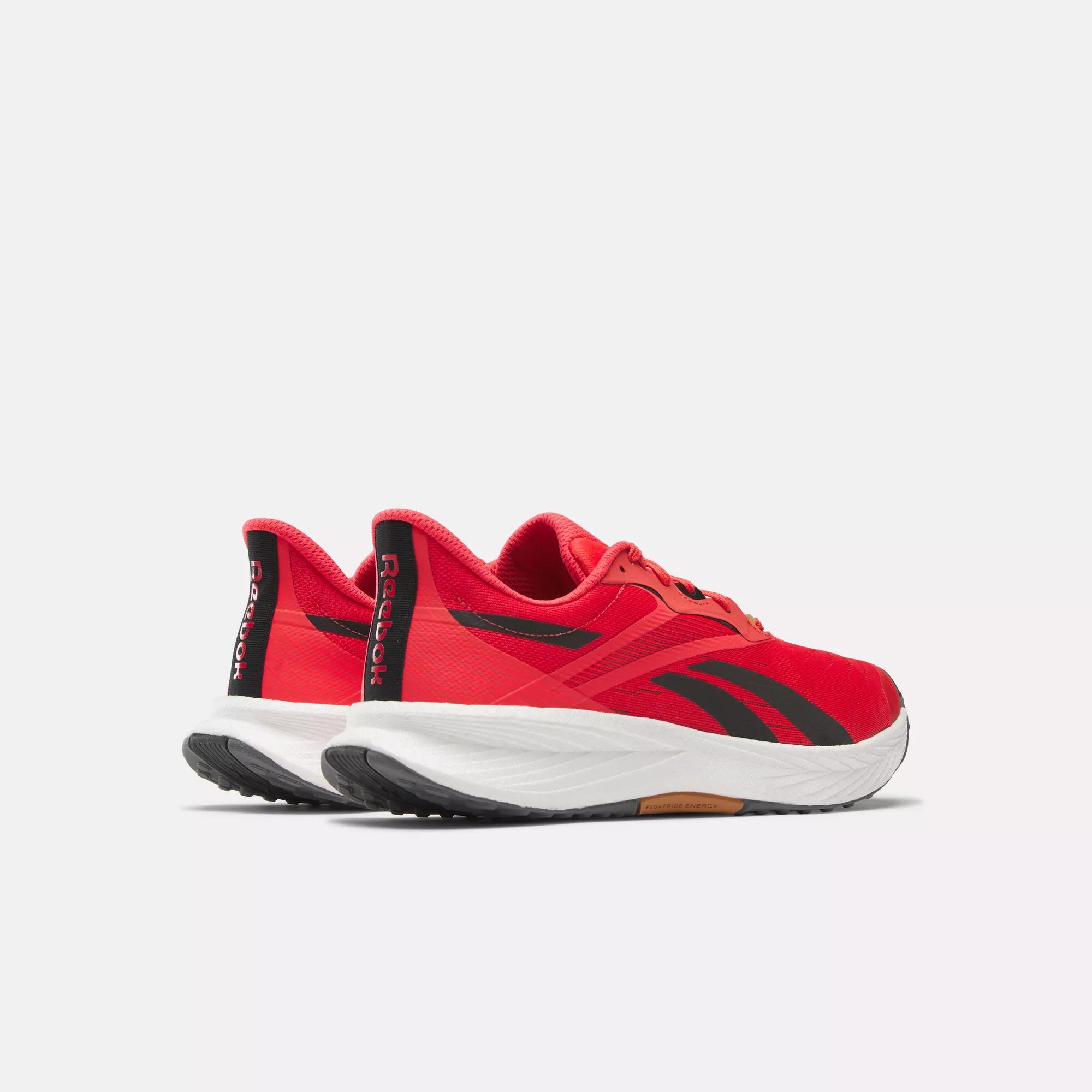 Red reebok sales running shoes