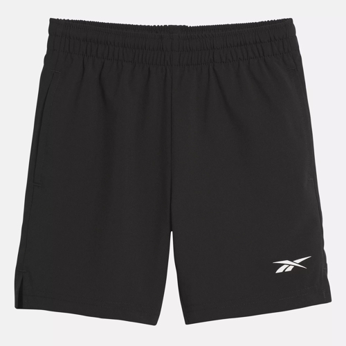 Reebok unisex Vector Woven Shorts Little Kids in Black Size 5