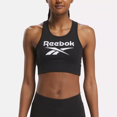 Reebok Apparel Women Reebok Identity Cropped T-Shirt Black
