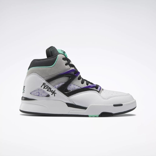 stang søster Addition Pump Omni Zone II Men's Basketball Shoes - Ftwr White / Pure Grey 8 / Hint  Mint | Reebok