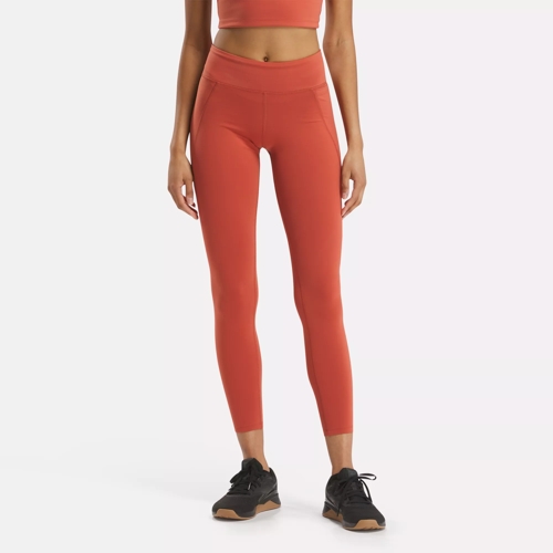 Reebok Women s Lux Leggings in Red Size 2XS