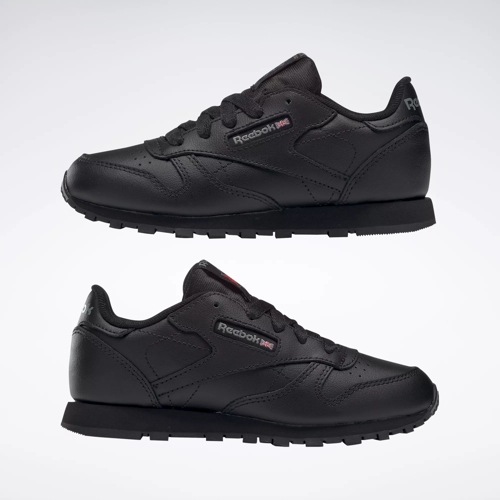 Classic Leather Shoes Preschool Black Reebok