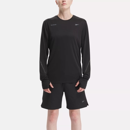 United By Fitness MyoKnit Seamless Long Sleeve Shirt in BLACK