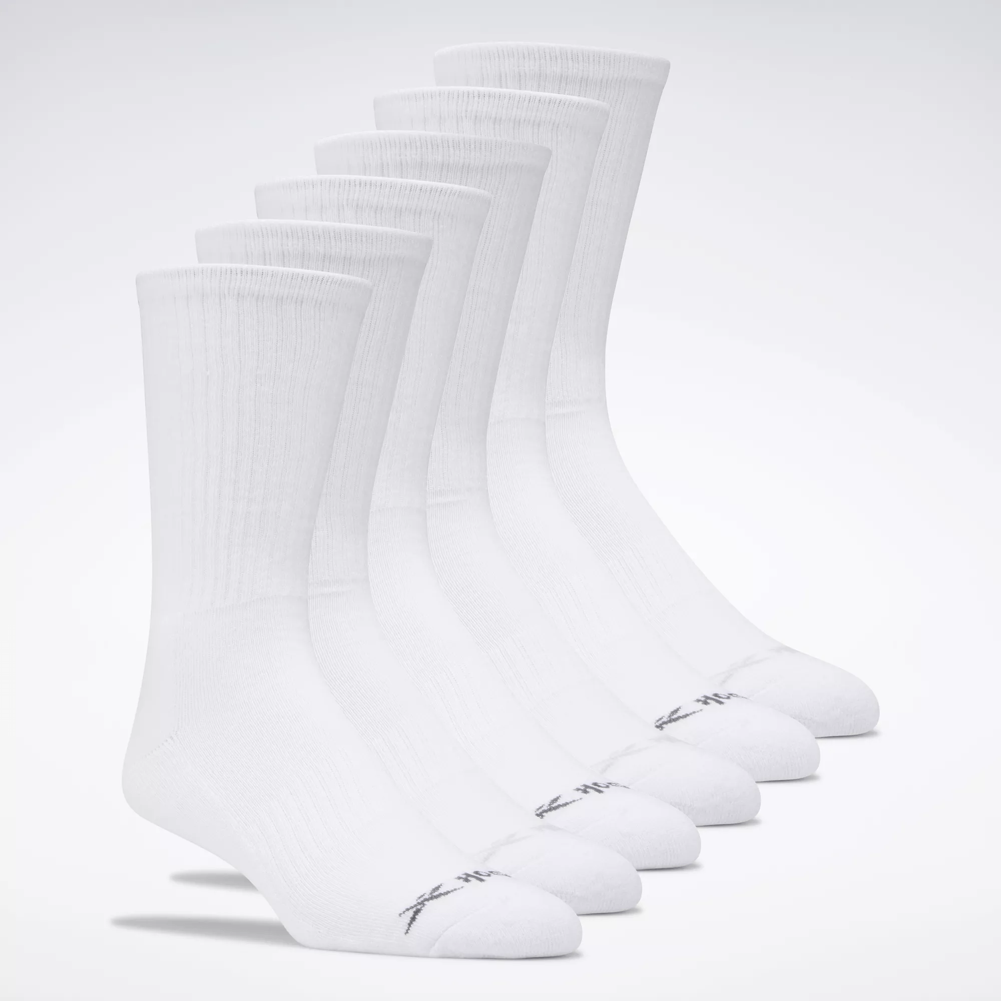 Reebok Basic Crew Socks 6 Pairs In White
