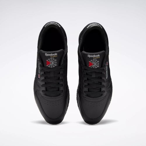 Classic Leather Shoes - Core Black / Core Black / Pure Grey 5 | Reebok